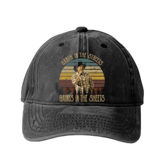 Discover Garth And Gaines In The Street Classic Washed Denim Baseball Caps