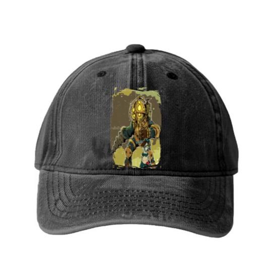 Discover Bio Shocked - Bioshock - Washed Denim Baseball Caps