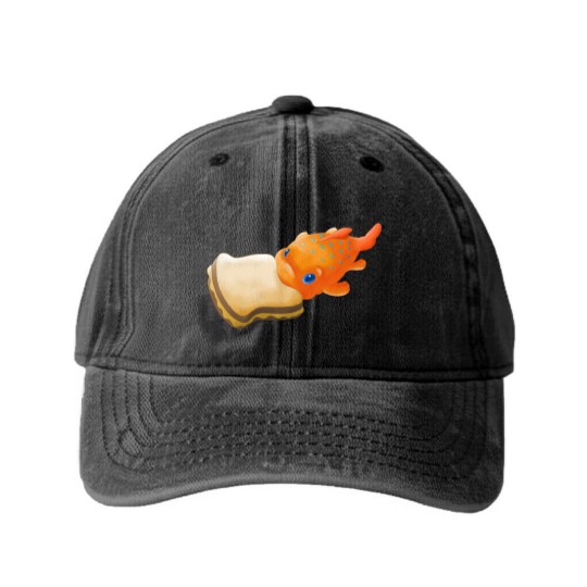 Discover Pudge the fish - Pudge The Fish - Washed Denim Baseball Caps