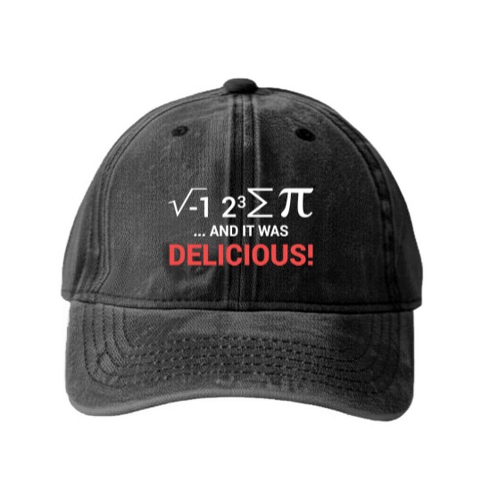 Discover I Ate Some Pie Math - Math - Washed Denim Baseball Caps