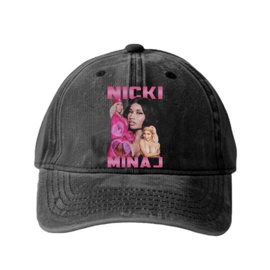 Discover Nicki Minaj Fan Movies RAP Hip-hop Washed Denim Baseball Caps