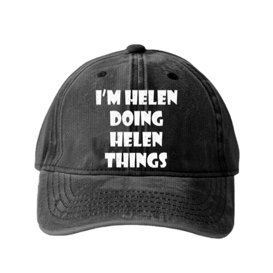 Discover Helen Washed Denim Baseball Caps