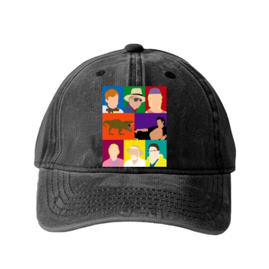 Discover Jurassic Park - Jurassic Park - Washed Denim Baseball Caps