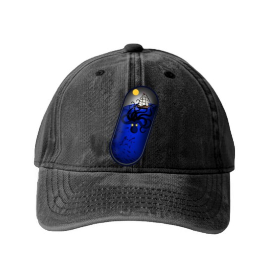 Discover Kraken in Capsule Washed Denim Baseball Caps