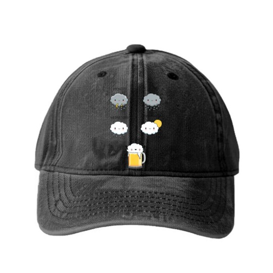 Discover Weather Forecast - Weather - Washed Denim Baseball Caps