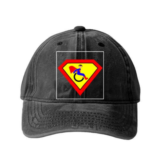 Discover WHEELCHARIOT 11 (Clark) 2 - Wheelchair - Washed Denim Baseball Caps