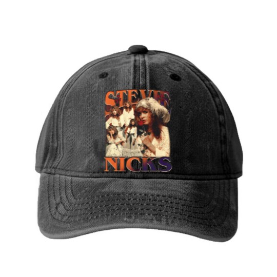 Discover Stevie Nicks Vintage Washed Denim Baseball Caps, Fleetwood Mac Graphic Tees, Stevie Nicks 90s Graphic Washed Denim Baseball Caps