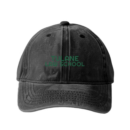 Discover Tulane Law School - Tulane Law School - Washed Denim Baseball Caps