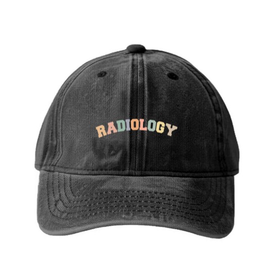 Discover Radiology Radiology Tech Love Radiologist Rad Washed Denim Baseball Caps