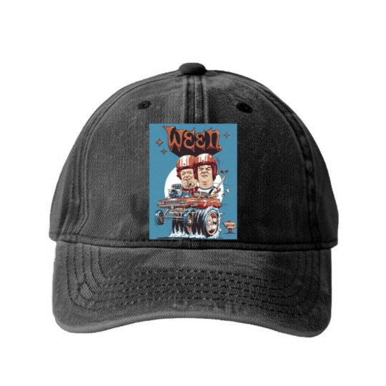 Discover ween - Ween Band - Washed Denim Baseball Caps