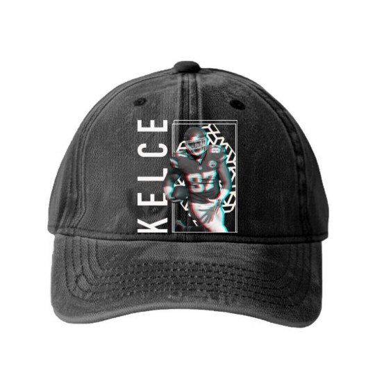 Discover Travis Kelce 87 - Travis Kelce Chiefs - Washed Denim Baseball Caps