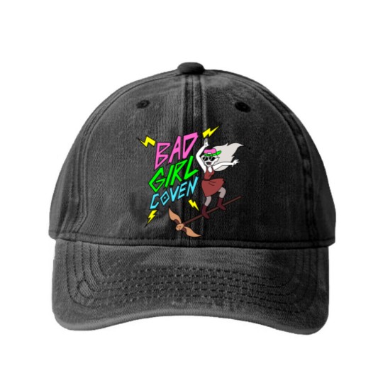 Discover Bad Girl Coven Classic Washed Denim Baseball Caps Washed Denim Baseball Caps
