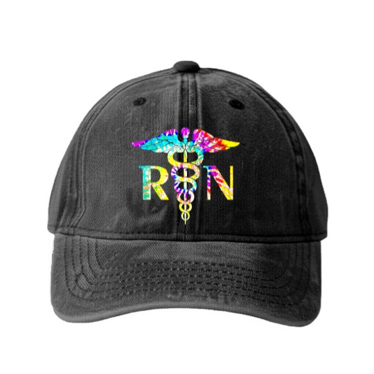 Discover Lovely Rn Registered Nurse Tie Dye Lovely Rn Registered Nurse Tie Dye Washed Denim Baseball Caps
