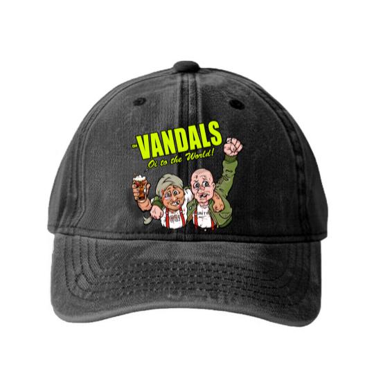 Discover the vandals - The Vandals Band - Washed Denim Baseball Caps