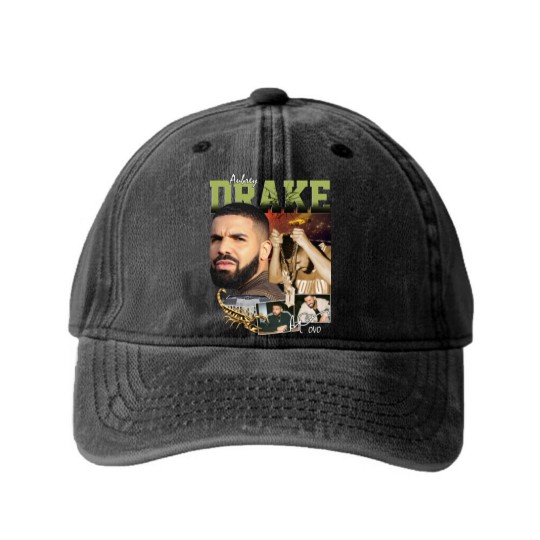 Discover Drake Washed Denim Baseball Caps