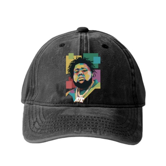 Discover ROD WAVE - Rod Wave - Washed Denim Baseball Caps
