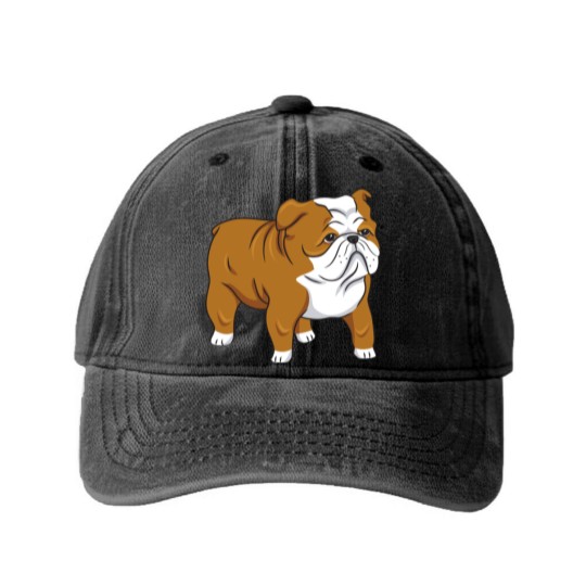 Discover Cute English Bulldog Classic Washed Denim Baseball Caps
