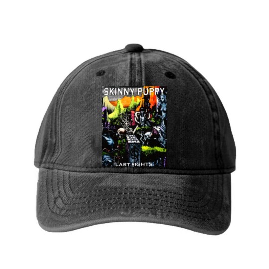 Discover Skinny Puppy Last Rights Vintage Washed Denim Baseball Caps