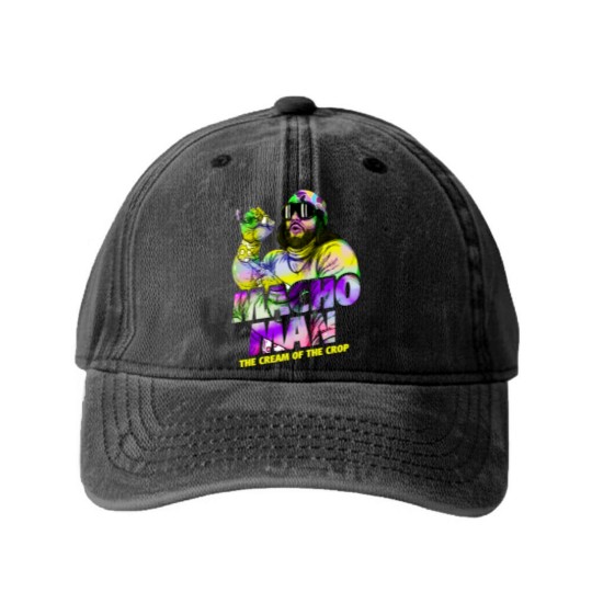 Discover Randy Macho Man - Macho Man - Washed Denim Baseball Caps