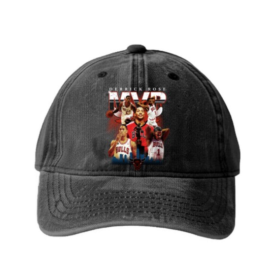 Discover Derrick Rose Vintage Washed Denim Baseball Caps
