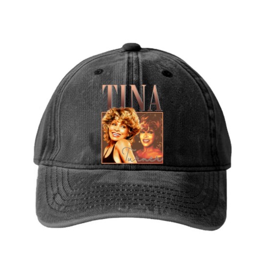 Discover Tina Turner Washed Denim Baseball Caps Vintage Singer Retro Tina Turner Washed Denim Baseball Caps Tina Turner