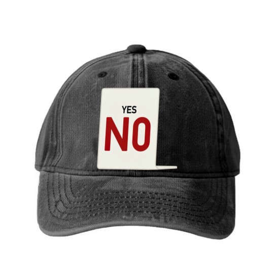Discover Yes, NO - Casino - Washed Denim Baseball Caps