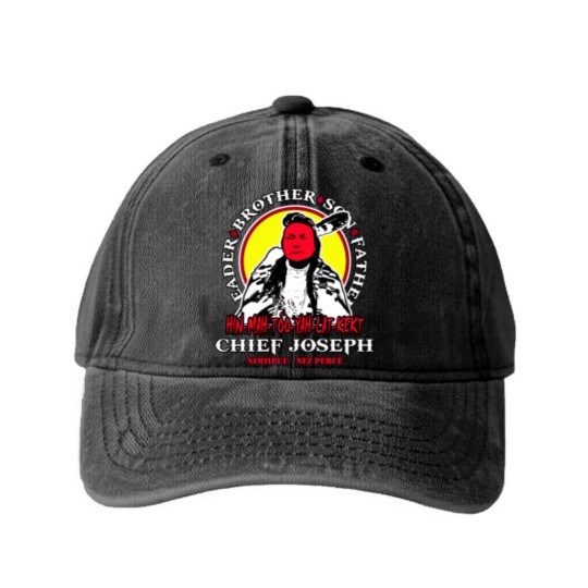 Discover Chief Joseph Washed Denim Baseball Caps