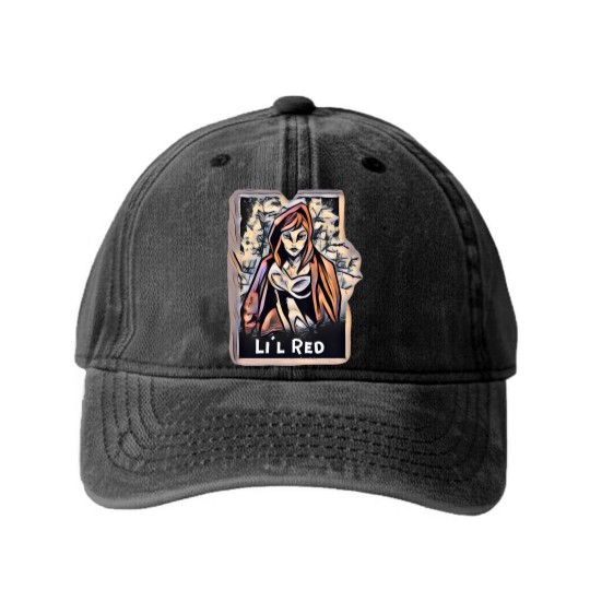 Discover Li'l Red - Little Red Riding Hood - Washed Denim Baseball Caps