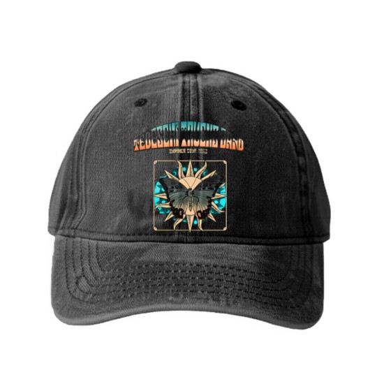 Discover Tedeschi Trucks Band Tour 2 side 2023 Washed Denim Baseball Caps, blues rock music Washed Denim Baseball Caps, Summer Tour 2023 Washed Denim Baseball Caps