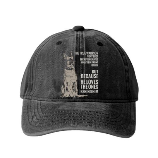 Discover Malinois - Belgian shepherd - Mechelaar - Malinois - Washed Denim Baseball Caps