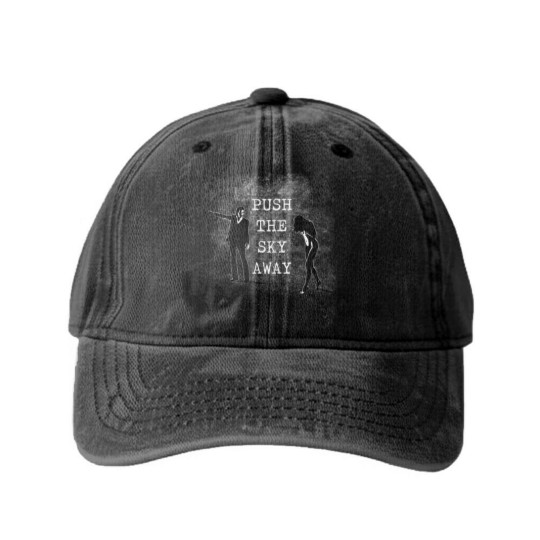 Discover Nick Cave Push The Sky Away white Washed Denim Baseball Caps