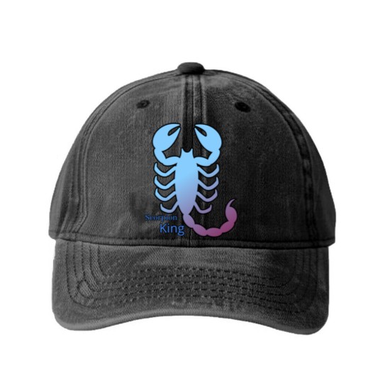 Discover Scorpion King Washed Denim Baseball Caps
