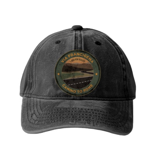 Discover Via Francigena Route in Europe | Active Washed Denim Baseball Caps