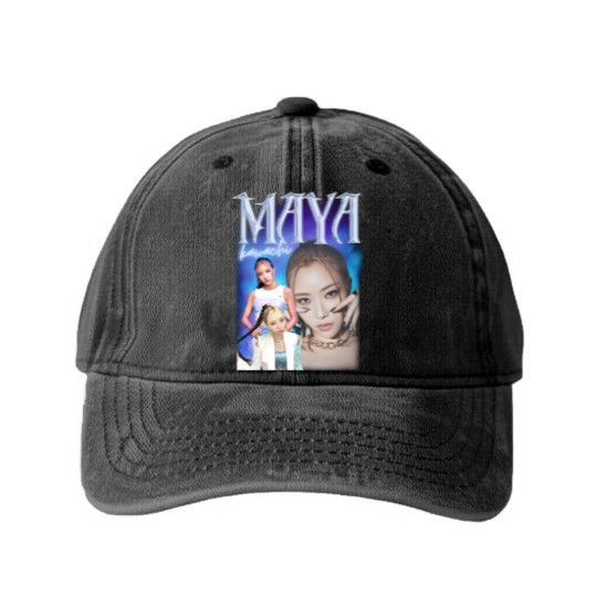 Discover XG Maya Retro graphic 90s Washed Denim Baseball Caps