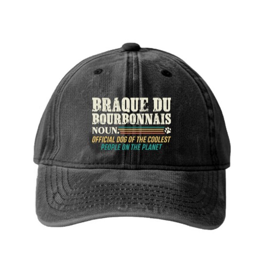 Discover Braque Du Bourbonnais T- Washed Denim Baseball Caps  Dog Of The Coolest People Braque du Bourbonnais T- Washed Denim Baseball Caps Washed Denim Baseball Caps