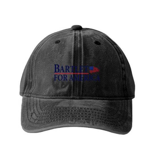 Discover West Wing Bartlet For America Washed Denim Baseball Caps