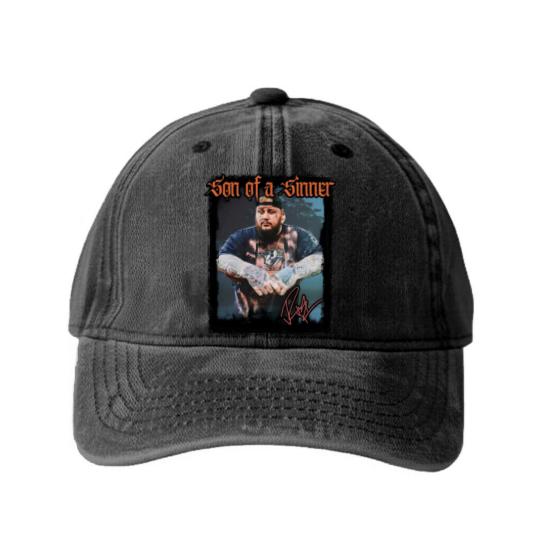 Discover Jelly Roll 2023 Tour Washed Denim Baseball Caps, Jelly Roll Backroad Baptism 2023 Tour Washed Denim Baseball Caps