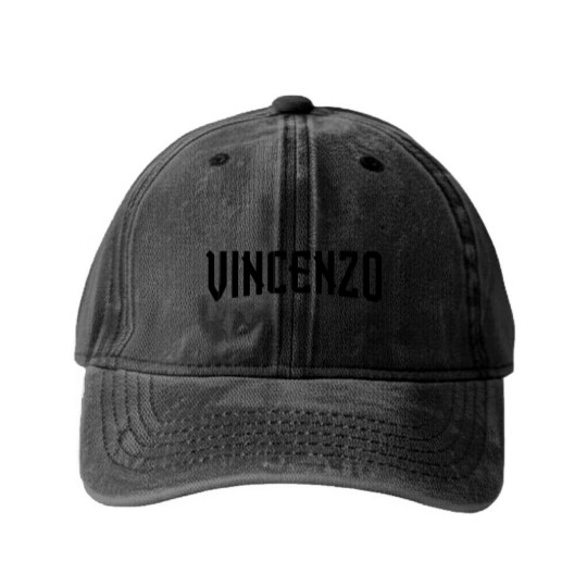 Discover Vincenzo K Drama Washed Denim Baseball Caps