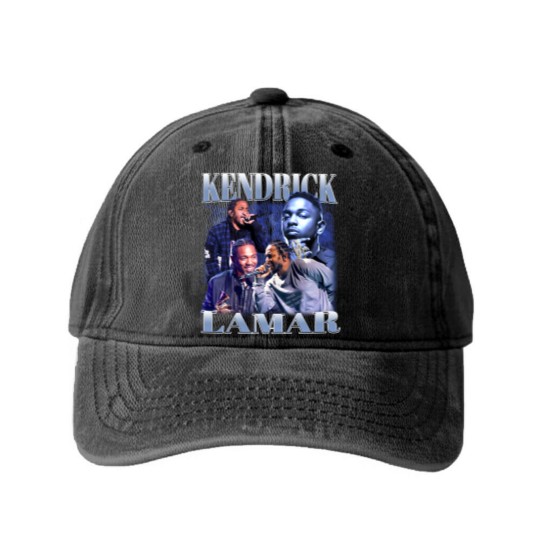 Discover Kendrick Lamar Washed Denim Baseball Caps, Kendrick Lamar Vintage Washed Denim Baseball Caps
