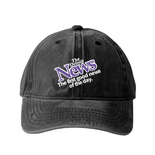 Discover Drew Barrymore Detroit News Washed Denim Baseball Caps