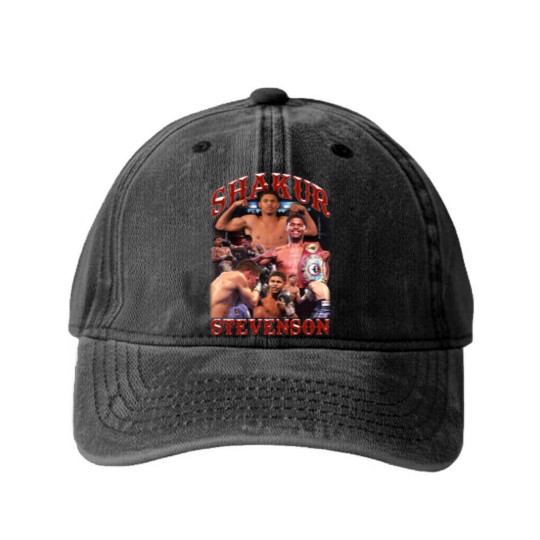 Discover Shakur Stevenson Snow Wash Washed Denim Baseball Caps