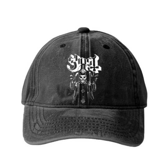 Discover vtg GHOST band Washed Denim Baseball Caps