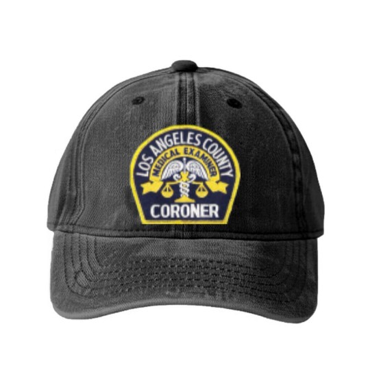 Discover Los Angeles County Coroner | Active Washed Denim Baseball Caps