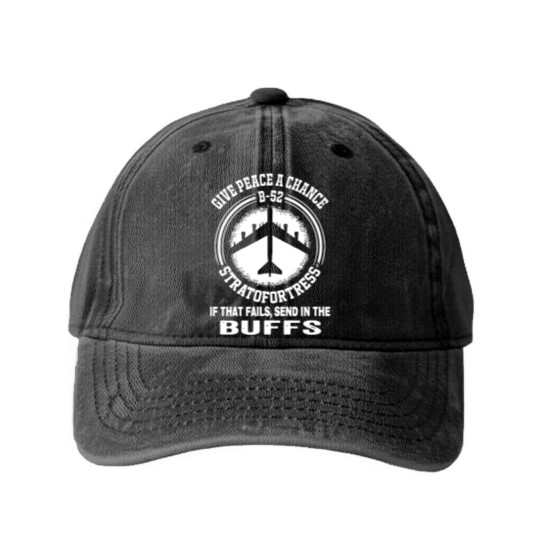 Discover B 52 STRATOFORTRESS GIVE PEACE A CHANCE Washed Denim Baseball Caps