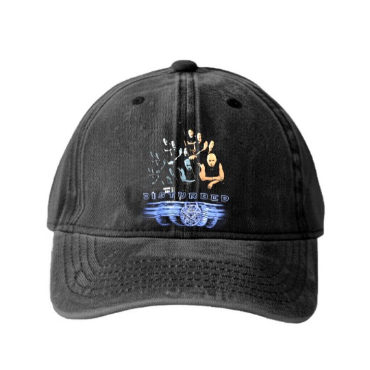 Discover Disturbed Nu Metal Band Believe Album Tour Concert Washed Denim Baseball Caps