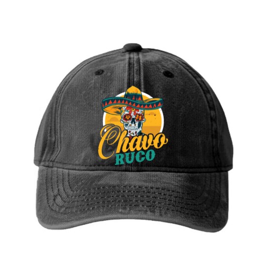Discover Chavo Ruco regalo para chicanos y otros latinos Washed Denim Baseball Caps