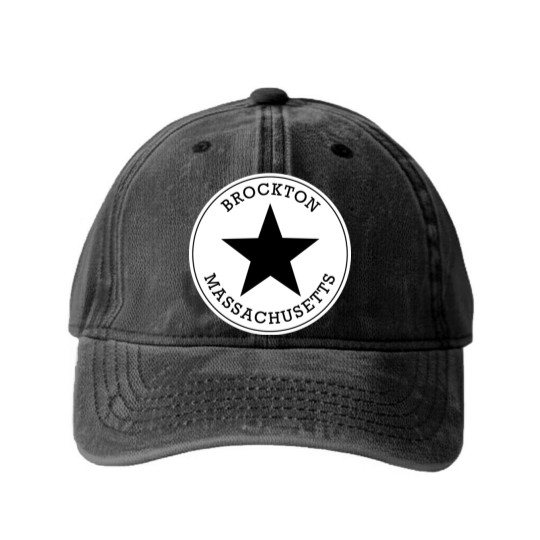 Discover Brockton Massachusetts T Washed Denim Baseball Caps