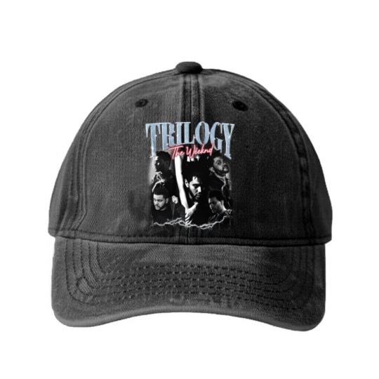 Discover Weeknds Merch Washed Denim Baseball Caps - Music Starboy After Hours, Trilogy, XO Lyrics XOTWOD Weekend