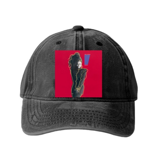 Discover Janet Jackson Washed Denim Baseball Caps
