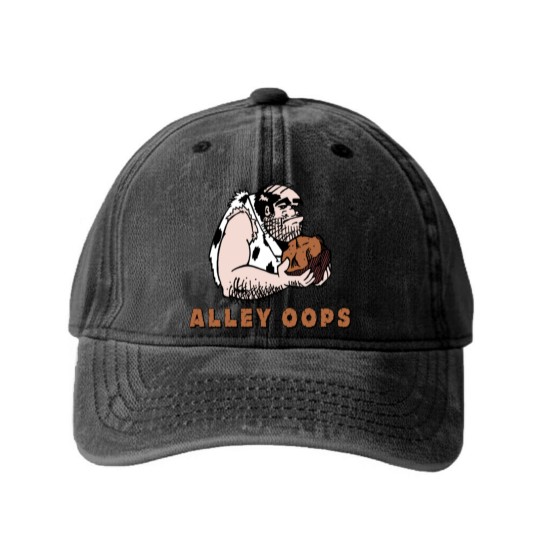 Discover Bowling Alley Oops Washed Denim Baseball Caps